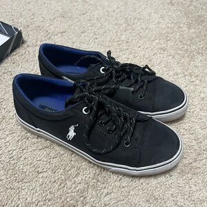 Boys Ralph Lauren navy sneaker